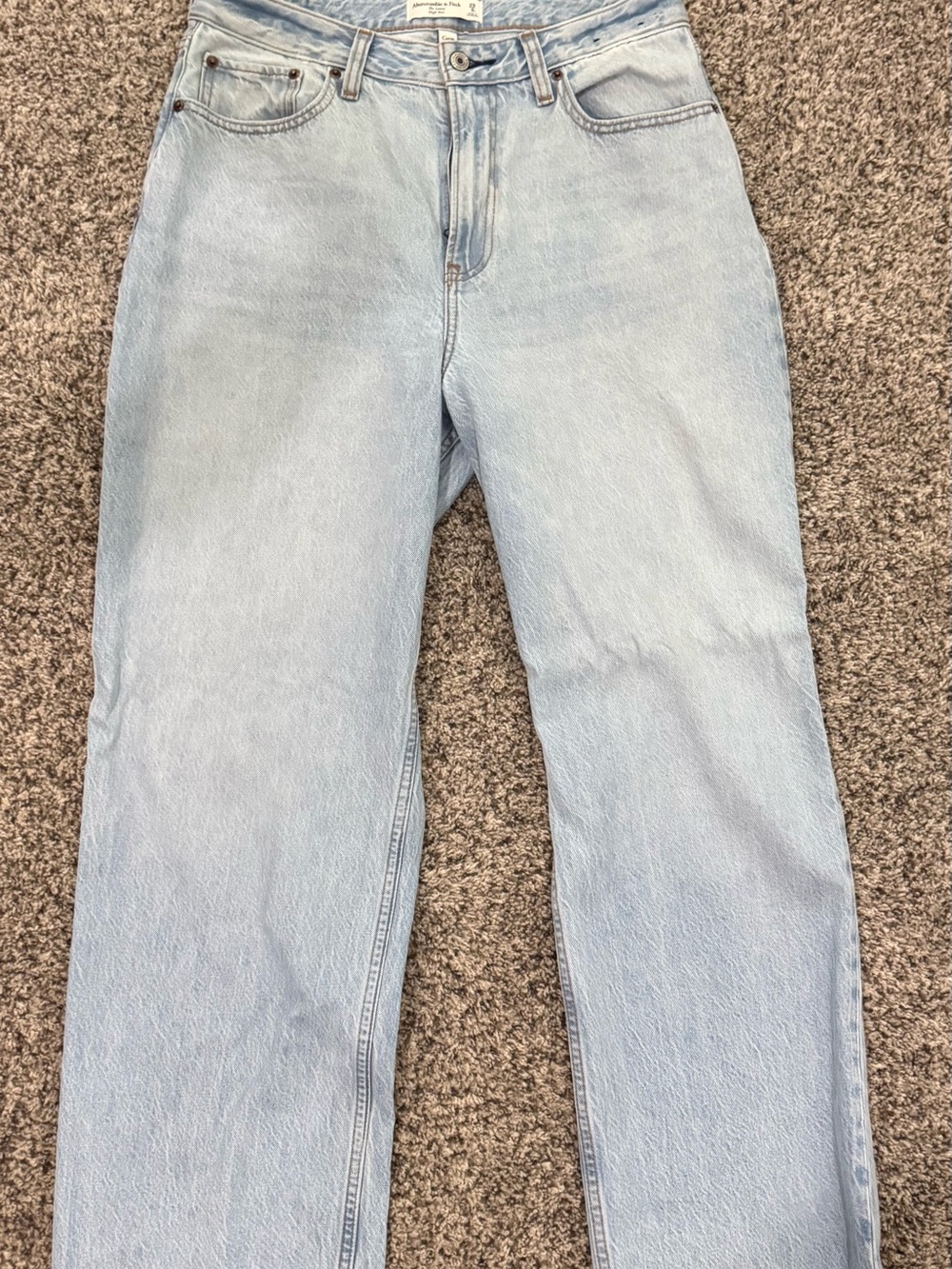 Abercrombie & Fitch Curve Love The Loose High Rise Jeans